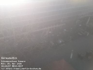 Raspberry Pi Schnappschuss Kamera. Geduld ! Der Raspi ist nicht der Schnellste.